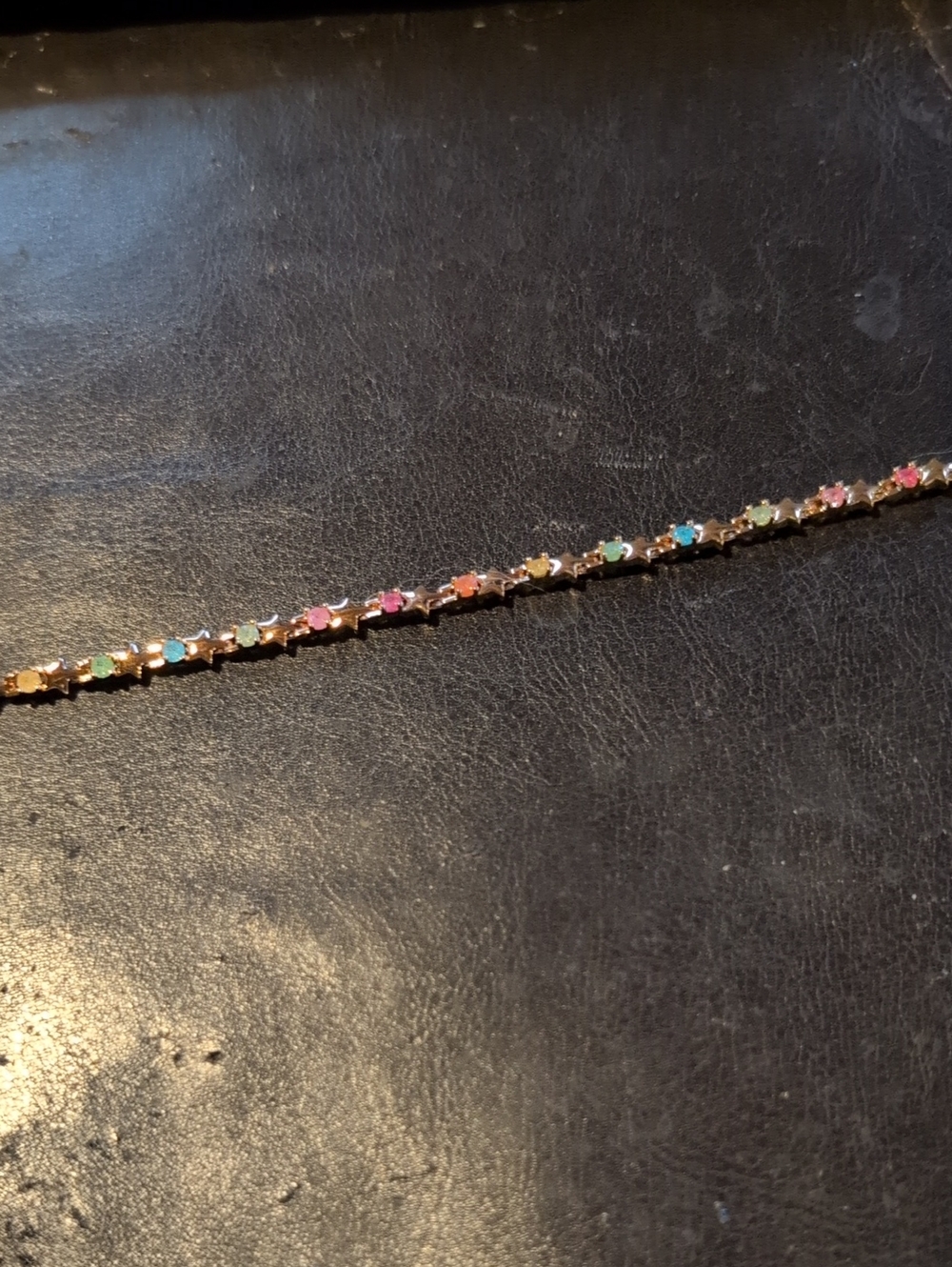 Rose Gold Plated Women's Candy CZ Tennis Braceler